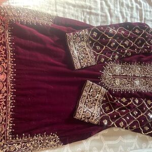 Pakistani Indian dress - Maroon